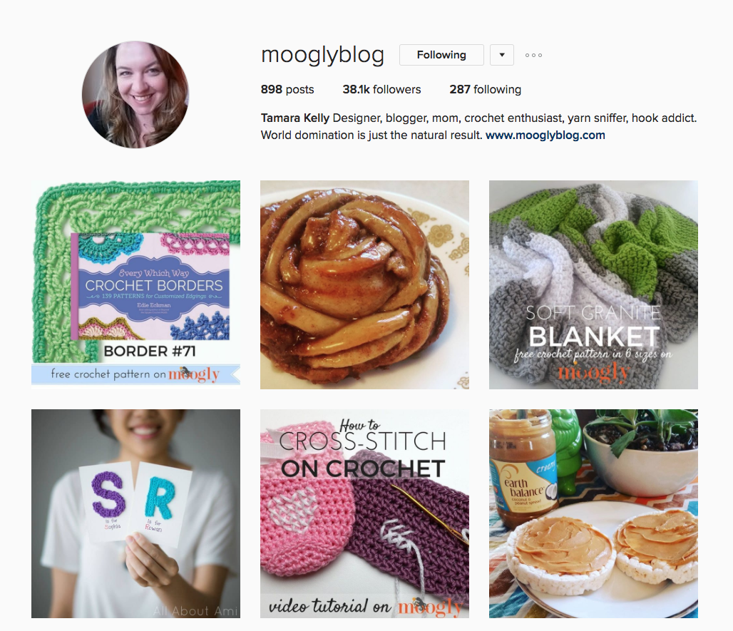 Tamara Kelly is a micro-influencer https://www.instagram.com/mooglyblog/